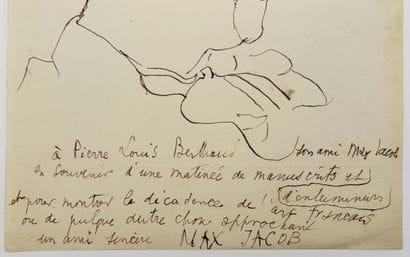 [AUTOGRAPHE]. JACOB (Max). PORTRAIT DE PIERRE-LOUIS...