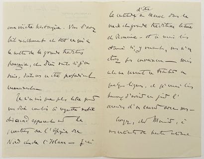 [AUTOGRAPHE]. LYAUTEY (Hubert, maréchal)....