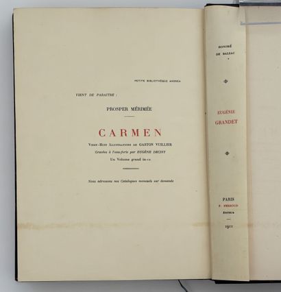 BALZAC (H. de). EUGÉNIE GRANDET. P., Ferroud,...