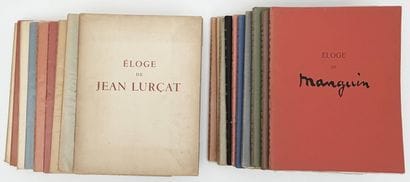 [ÉLOGE]. ENSEMBLE DE 20 ÉLOGES. Paris, Bruker,...
