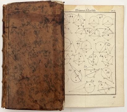 [MATHÉMATIQUES]. AUDIERNE. LES ÉLÉMENS D'EUCLIDE...