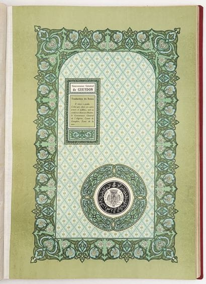 [ALGÉRIE]. MIRANTE (J.). ALBUM HISTORIQUE...