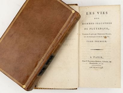 PLUTARQUE. LES VIES DES HOMMES ILLUSTRES...