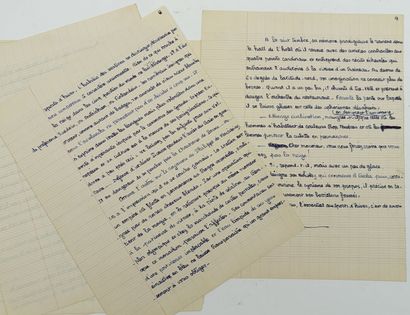 [AUTOGRAPHE]. BLONDIN (Antoine). MANUSCRIT...