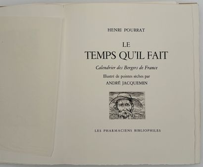 POURRAT (H.). LE TEMPS QU'IL FAIT. Calendrier...