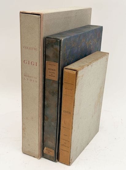 COLETTE. ENSEMBLE DE 3 OUVRAGES ILLUSTRÉS:...
