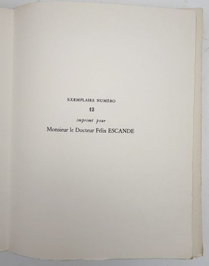 QUÉFFELEC (H.). UN HOMME D'OUESSANT. Bibliophiles...
