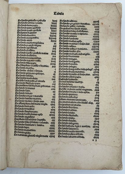 [INCUNABLE]. VORAGINE (Jacques de). LEGENDA...