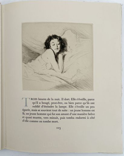 COLETTE. ENSEMBLE DE 3 OUVRAGES ILLUSTRÉS:...