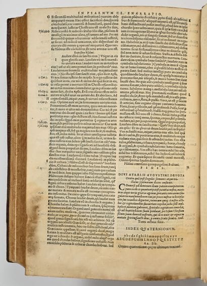 [PSAUMES]. SAINT AUGUSTIN. OCTAVUS TOMUS...