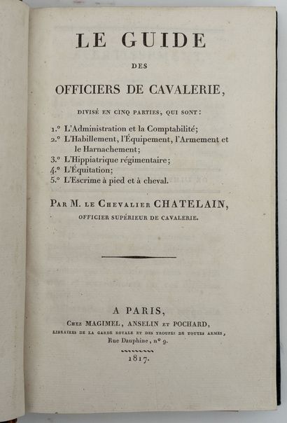[MILITARIA - CAVALERIE]. LA PORTERIE (François...