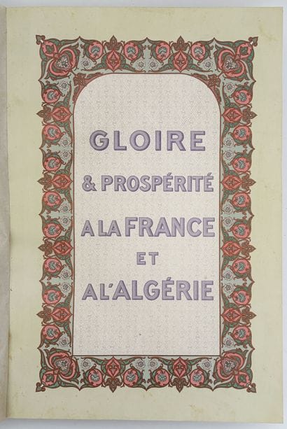 [ALGÉRIE]. MIRANTE (J.). ALBUM HISTORIQUE...