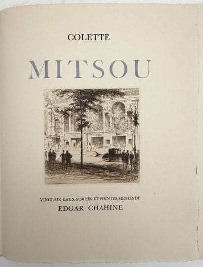 COLETTE. ENSEMBLE DE 3 OUVRAGES ILLUSTRÉS:...
