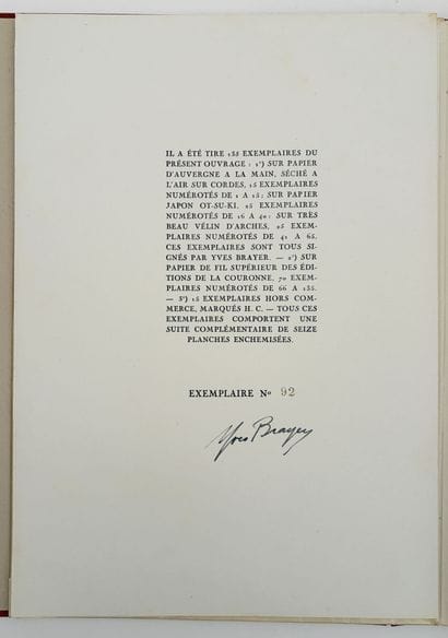 [BRAYER - TAUROMACHIE]. MÉRIMÉE (P.). LETTRE...