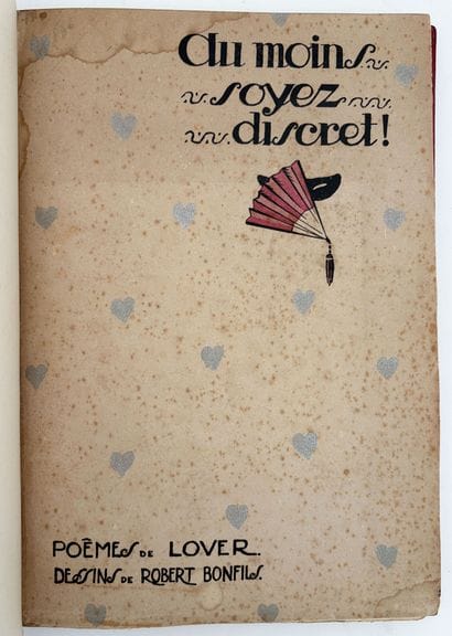[BONFILS]. LOVER. AU MOINS SOYEZ DISCRET!...