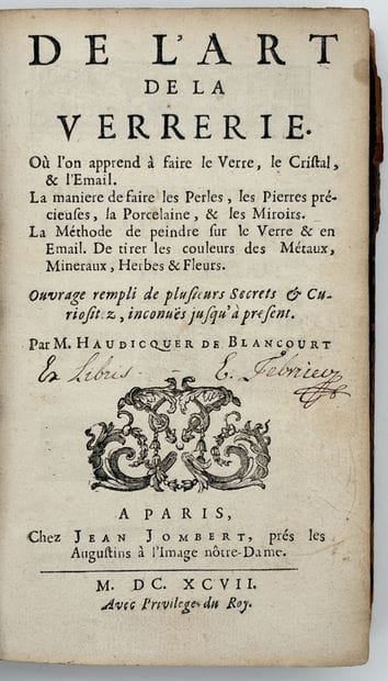 HAUDICQUER DE BLANCOURT (Jean). DE L'ART...