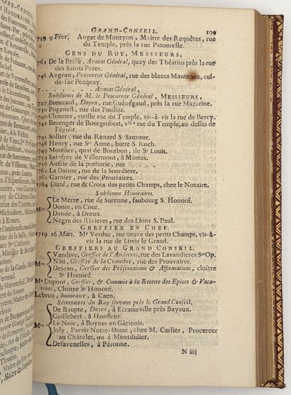 [RELIURE ARMORIÉE]. ALMANACH ROYAL, année...