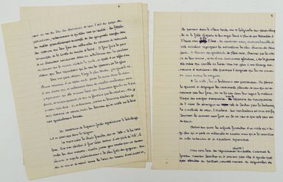 [AUTOGRAPHE]. BLONDIN (Antoine). MANUSCRIT...