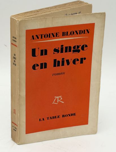 BLONDIN (Antoine). UN SINGE EN HIVER. P.,...