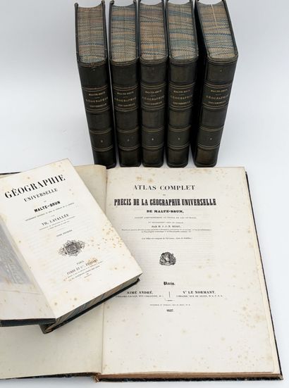 MALTE-BRUN. GÉOGRAPHIE UNIVERSELLE + ATLAS...