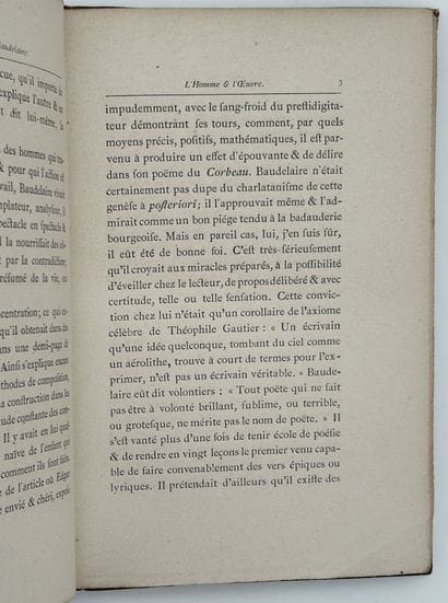 ASSELINEAU (Charles). CHARLES BAUDELAIRE....