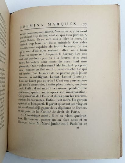 [CHAS LABORDE]. LARBAUD (V.). FERMINA MARQUEZ....