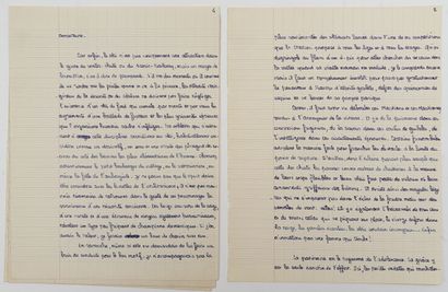 [AUTOGRAPHE]. BLONDIN (Antoine). MANUSCRIT...