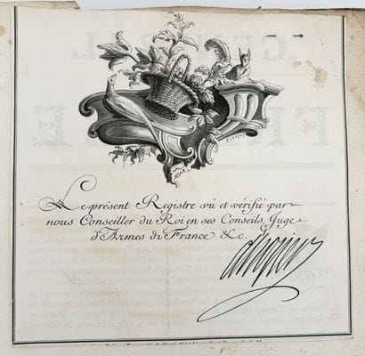 [GÉNÉALOGIE]. DES COUSTURES (Simon). LE NOBILIAIRE...