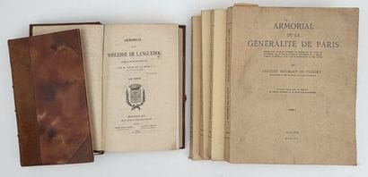 [GÉNÉALOGIE]. LA ROQUE (Louis de). ARMORIAL...