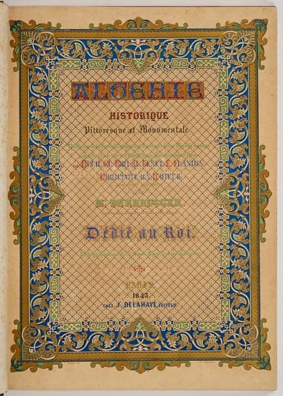 [ALGÉRIE]. BERBRUGGER (Louis-Adrien). ALGÉRIE...