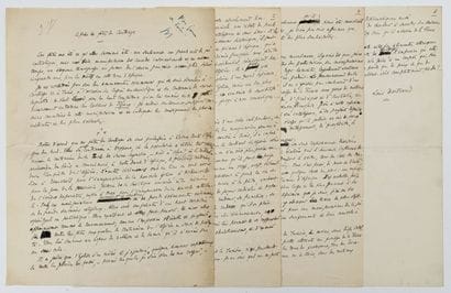 [AUTOGRAPHE]. BERTRAND (Louis). MANUSCRIT...