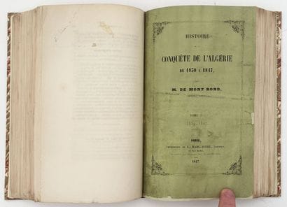 [ALGÉRIE]. MONT ROND (de). HISTOIRE DE LA...