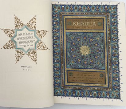 [DINET]. BEN IBRAHIM (S.). KHADRA, danseuse...