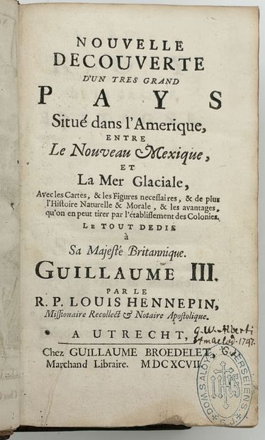 [VOYAGES]. HENNEPIN (Louis). NOUVELLE DÉCOUVERTE...