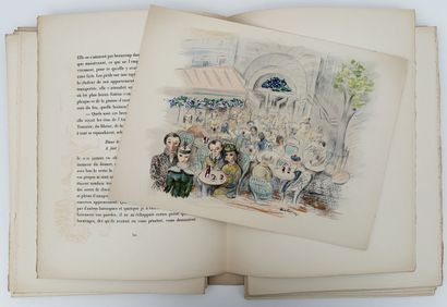 VINS, FLEURS ET FLAMMES. P., Klein, [1952]....