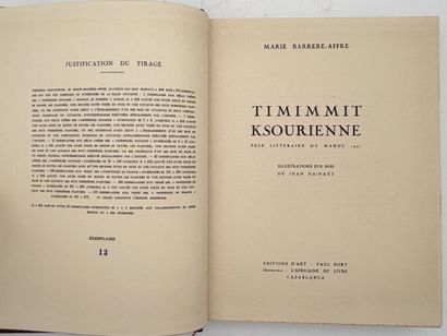 [ORIENTALISM]. BARRERE-AFFRE (Marie). TIMIMMIT...