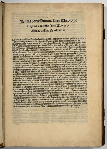 THOMAS D'AQUIN (Saint). SUMMA THEOLOGICA:...