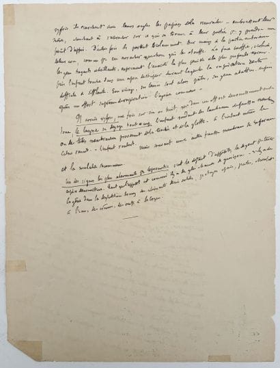 [AUTOGRAPHE]. FLAUBERT (Gustave). NOTES MANUSCRITES...