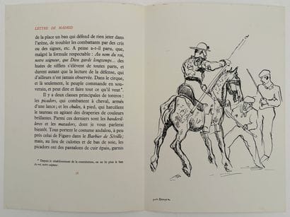 [BRAYER - TAUROMACHIE]. MÉRIMÉE (P.). LETTRE...