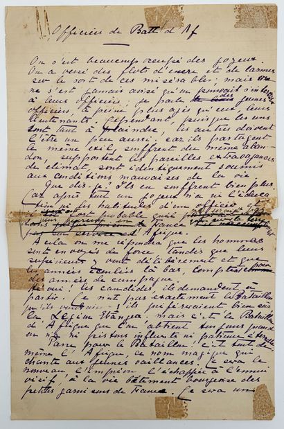 [AUTOGRAPHE]. HARRY (Myriam). MANUSCRIT AUTOGRAPHE...