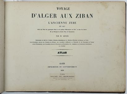 [ALGÉRIE]. GUYON (J.-L.-G.). VOYAGE D'ALGER...