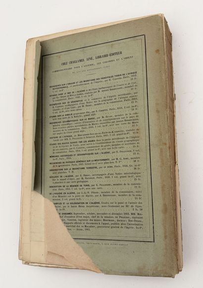 [ALGÉRIE]. DUVEYRIER (Henri). LES TOUAREG...