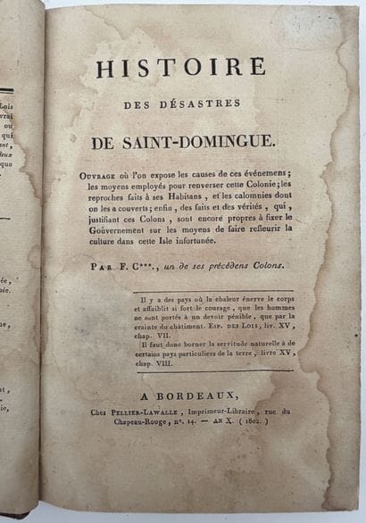 [VOYAGES]. [CARTEAU (Jean-Félix)]. HISTOIRE...