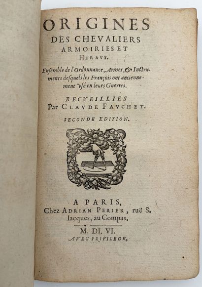 [GÉNÉALOGIE]. FAUCHET (Claude). ORIGINE DES...