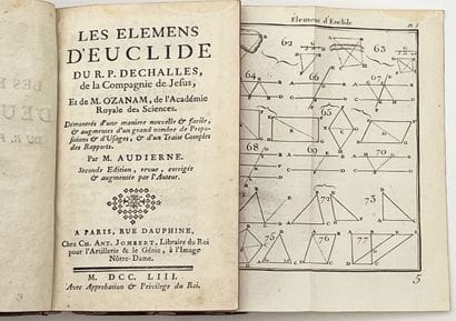 [MATHÉMATIQUES]. AUDIERNE. LES ÉLÉMENS D'EUCLIDE...