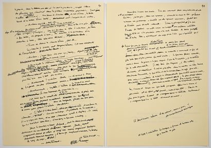 [AUTOGRAPHE]. RASPAIL (Jean). LES YEUX D'IRÈNE....