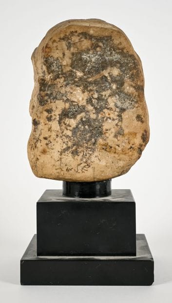Hermaic pillar capital depicting a bearded...