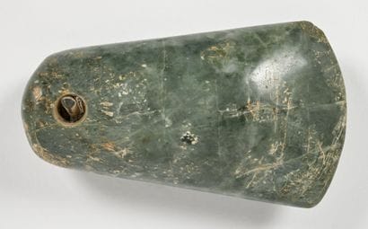 Polished axe, green stone 
L: 8.5 cm 
Further...