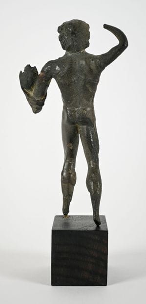 Statuette depicting a nude Heracles, his...