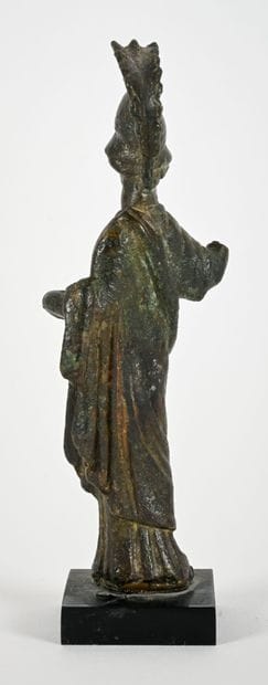 Statuette depicting the goddess Minerva wearing...